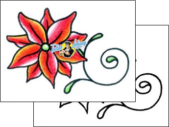 Flower Tattoo plant-life-flowers-tattoos-andrea-ale-aaf-00607