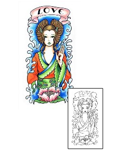 Ethnic Tattoo Chieko Geisha Tattoo