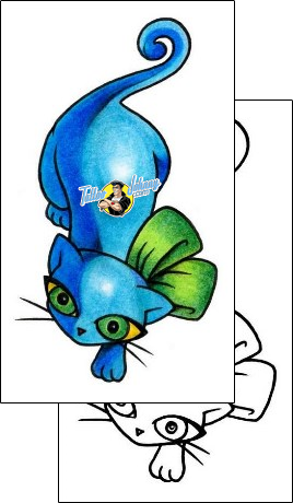 Cat Tattoo animal-cat-tattoos-andrea-ale-aaf-00652