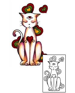 Cat Tattoo Miscellaneous tattoo | AAF-00665