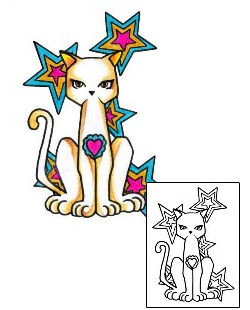 Cat Tattoo Animal tattoo | AAF-00670