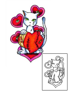 Cat Tattoo Animal tattoo | AAF-00671