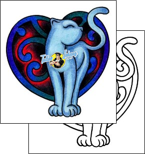 Cat Tattoo animal-cat-tattoos-andrea-ale-aaf-00678