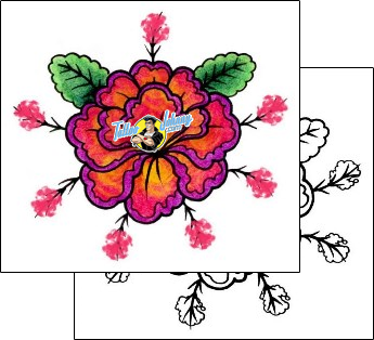 Flower Tattoo plant-life-flowers-tattoos-andrea-ale-aaf-00708