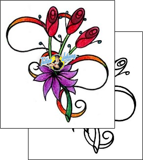 Flower Tattoo plant-life-flowers-tattoos-andrea-ale-aaf-00718