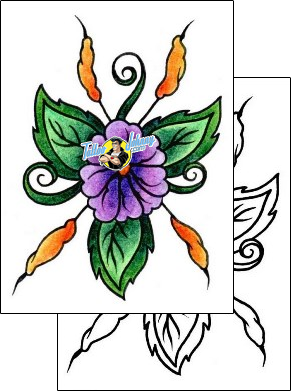 Flower Tattoo plant-life-flowers-tattoos-andrea-ale-aaf-00732