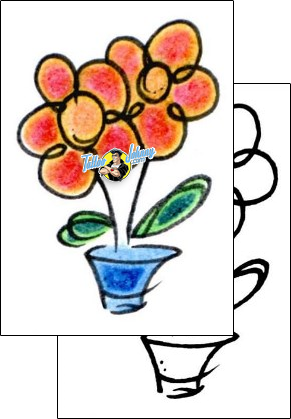 Flower Tattoo plant-life-flowers-tattoos-andrea-ale-aaf-00752