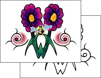 Flower Tattoo plant-life-flowers-tattoos-andrea-ale-aaf-00773