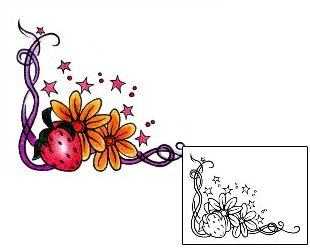 Strawberry Tattoo Plant Life tattoo | AAF-00775
