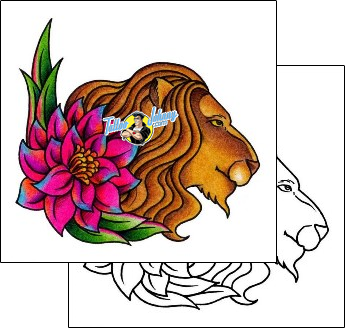 Lion Tattoo animal-lion-tattoos-andrea-ale-aaf-00810