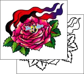 Flower Tattoo plant-life-flowers-tattoos-andrea-ale-aaf-00817