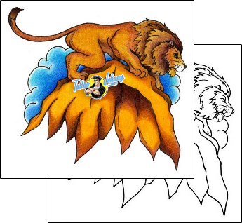 Lion Tattoo animal-lion-tattoos-andrea-ale-aaf-00830