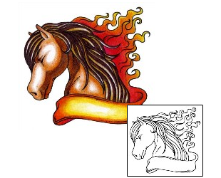 Horse Tattoo Miscellaneous tattoo | AAF-00846