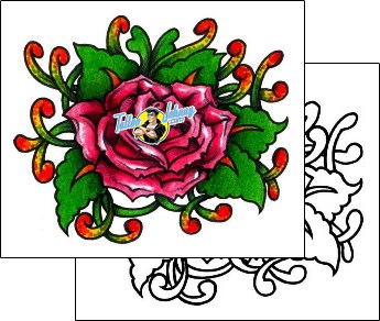 Flower Tattoo plant-life-flowers-tattoos-andrea-ale-aaf-00847