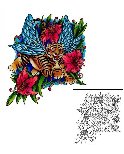 Tiger Tattoo Plant Life tattoo | AAF-00868