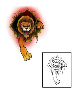 Lion Tattoo Animal tattoo | AAF-00890
