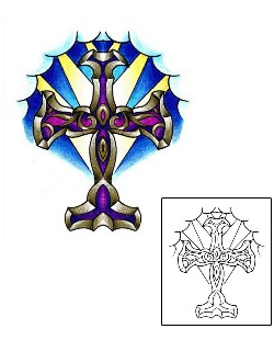 Cross Tattoo Religious & Spiritual tattoo | AAF-00904