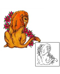 Lion Tattoo Plant Life tattoo | AAF-00910