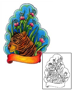 Tiger Tattoo Plant Life tattoo | AAF-00968