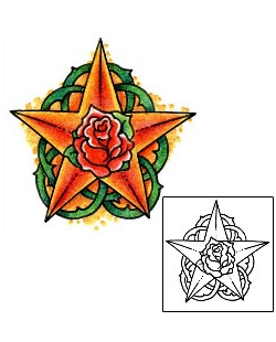 Star Tattoo Plant Life tattoo | AAF-01006