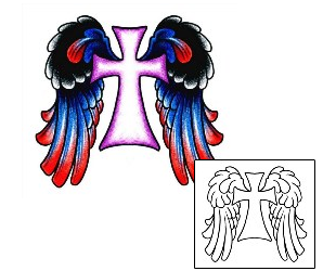 Cross Tattoo Religious & Spiritual tattoo | AAF-01032