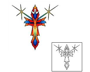 Cross Tattoo Religious & Spiritual tattoo | AAF-01056