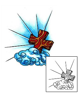 Cross Tattoo Religious & Spiritual tattoo | AAF-01134