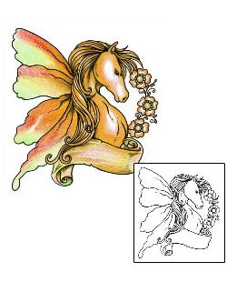 Horse Tattoo Plant Life tattoo | AAF-01145