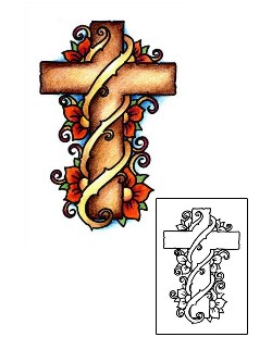 Cross Tattoo Religious & Spiritual tattoo | AAF-01173