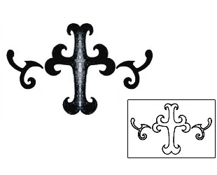 Cross Tattoo Religious & Spiritual tattoo | AAF-01186