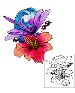 Hibiscus Tattoo Insects tattoo | AAF-01282