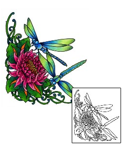Flower Tattoo Insects tattoo | AAF-01285