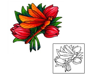 Tulip Tattoo Insects tattoo | AAF-01286