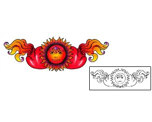 Sun Tattoo Religious & Spiritual tattoo | AAF-01349