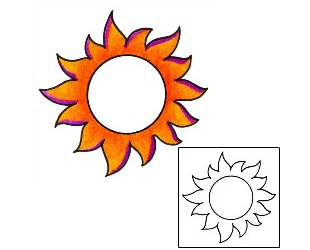 Sun Tattoo Miscellaneous tattoo | AAF-01362