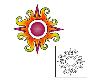 Sun Tattoo Miscellaneous tattoo | AAF-01373