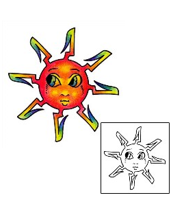 Sun Tattoo Astronomy tattoo | AAF-01381