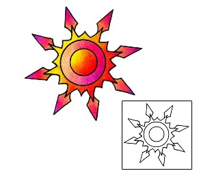 Sun Tattoo Astronomy tattoo | AAF-01412