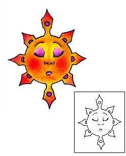 Sun Tattoo Miscellaneous tattoo | AAF-01414