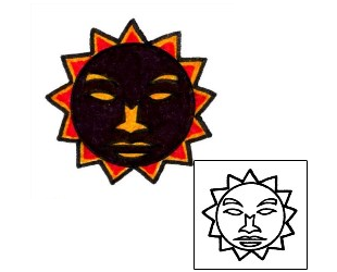 Sun Tattoo Astronomy tattoo | AAF-01421