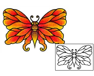 Butterfly Tattoo Insects tattoo | AAF-01424