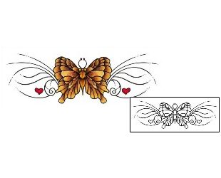 Butterfly Tattoo Specific Body Parts tattoo | AAF-01453