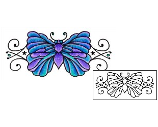 Butterfly Tattoo Specific Body Parts tattoo | AAF-01461