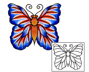Butterfly Tattoo Insects tattoo | AAF-01466