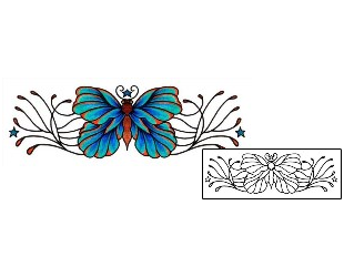 Butterfly Tattoo Specific Body Parts tattoo | AAF-01480