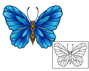 Butterfly Tattoo Insects tattoo | AAF-01498