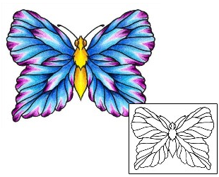 Butterfly Tattoo Insects tattoo | AAF-01502