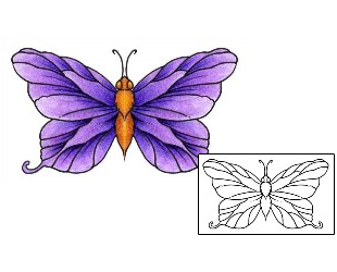 Butterfly Tattoo Insects tattoo | AAF-01505