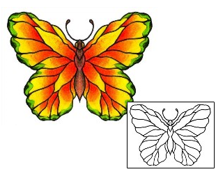 Butterfly Tattoo Insects tattoo | AAF-01506
