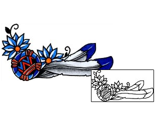 Feather Tattoo Plant Life tattoo | AAF-01558